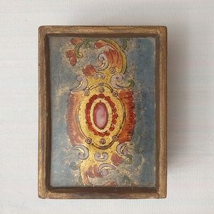 Glass Painted Peruvian Handcrafted Box.